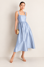 Square Neck Midi Dress