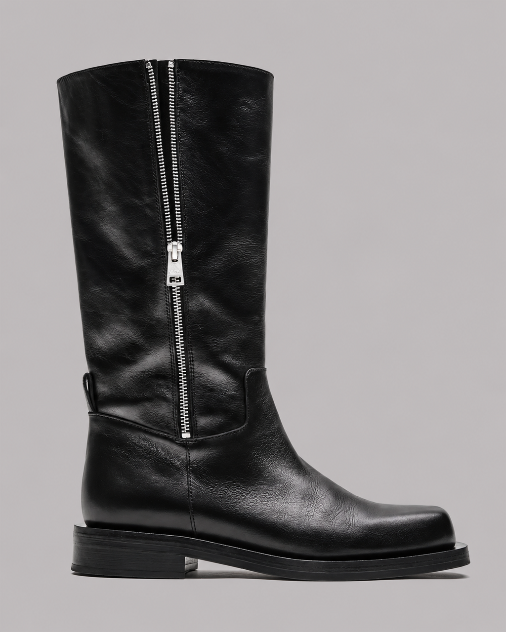 Knee-High Side Zip Boots