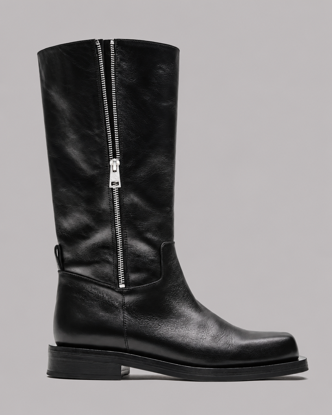 Knee-High Side Zip Boots