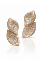 Crystal Leaf Drop Earrings