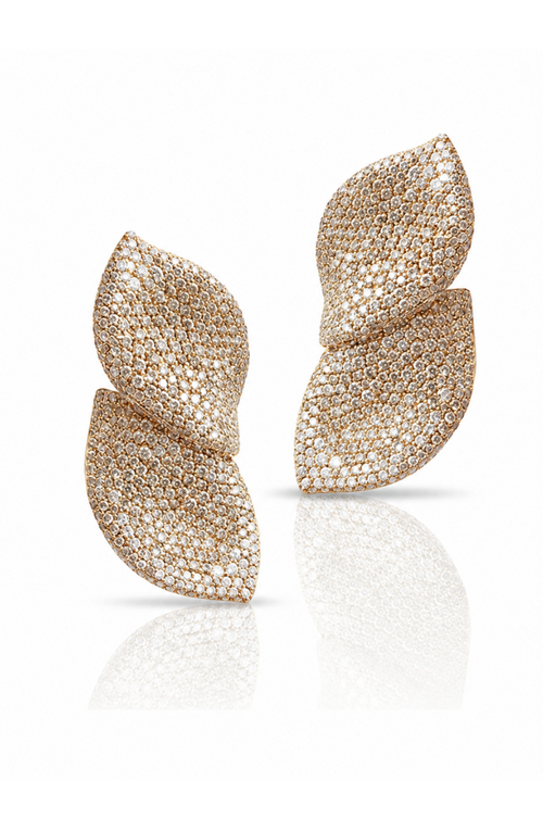 Crystal Leaf Drop Earrings