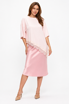 Satin Midi Skirt