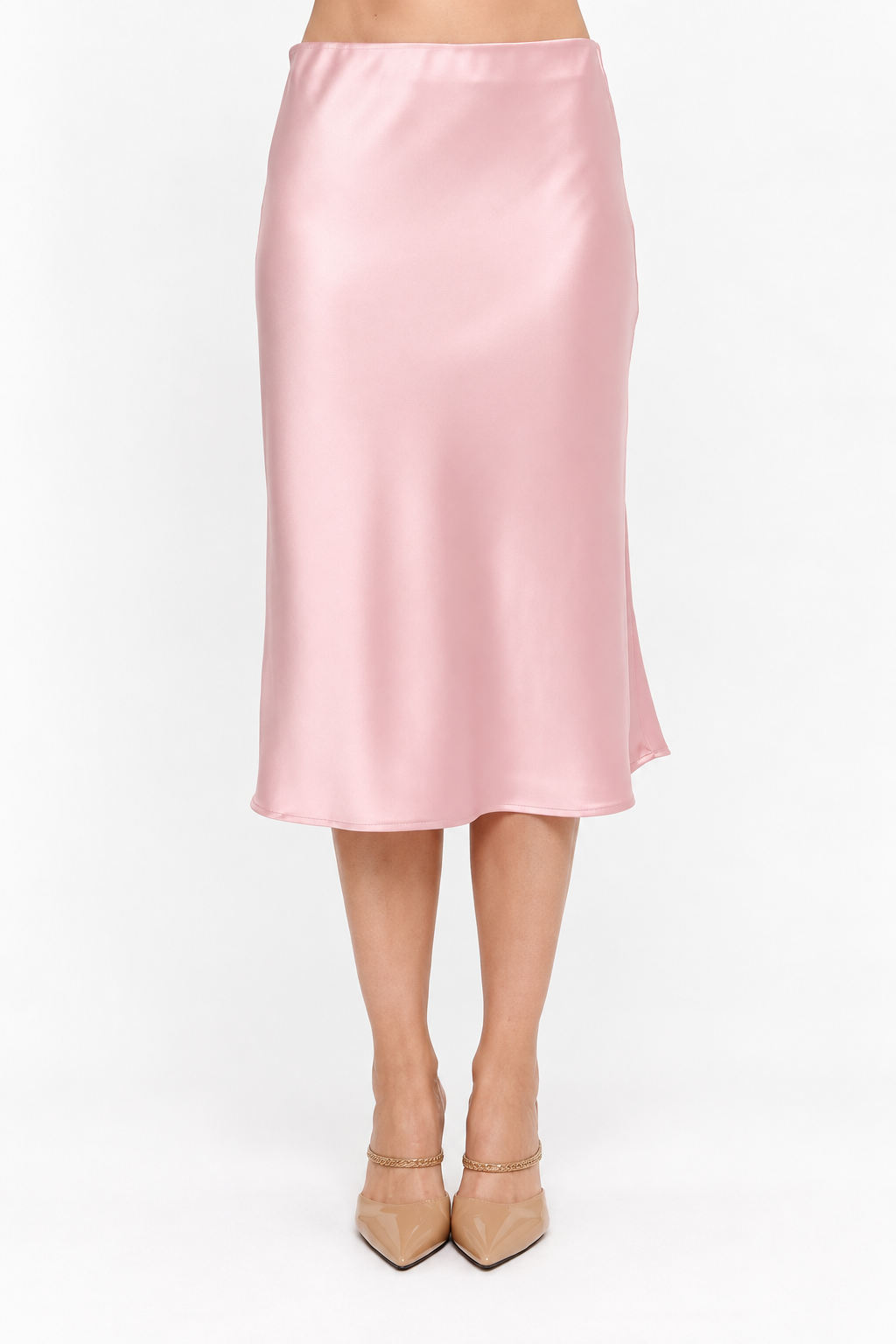 Satin Midi Skirt