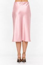 Satin Midi Skirt
