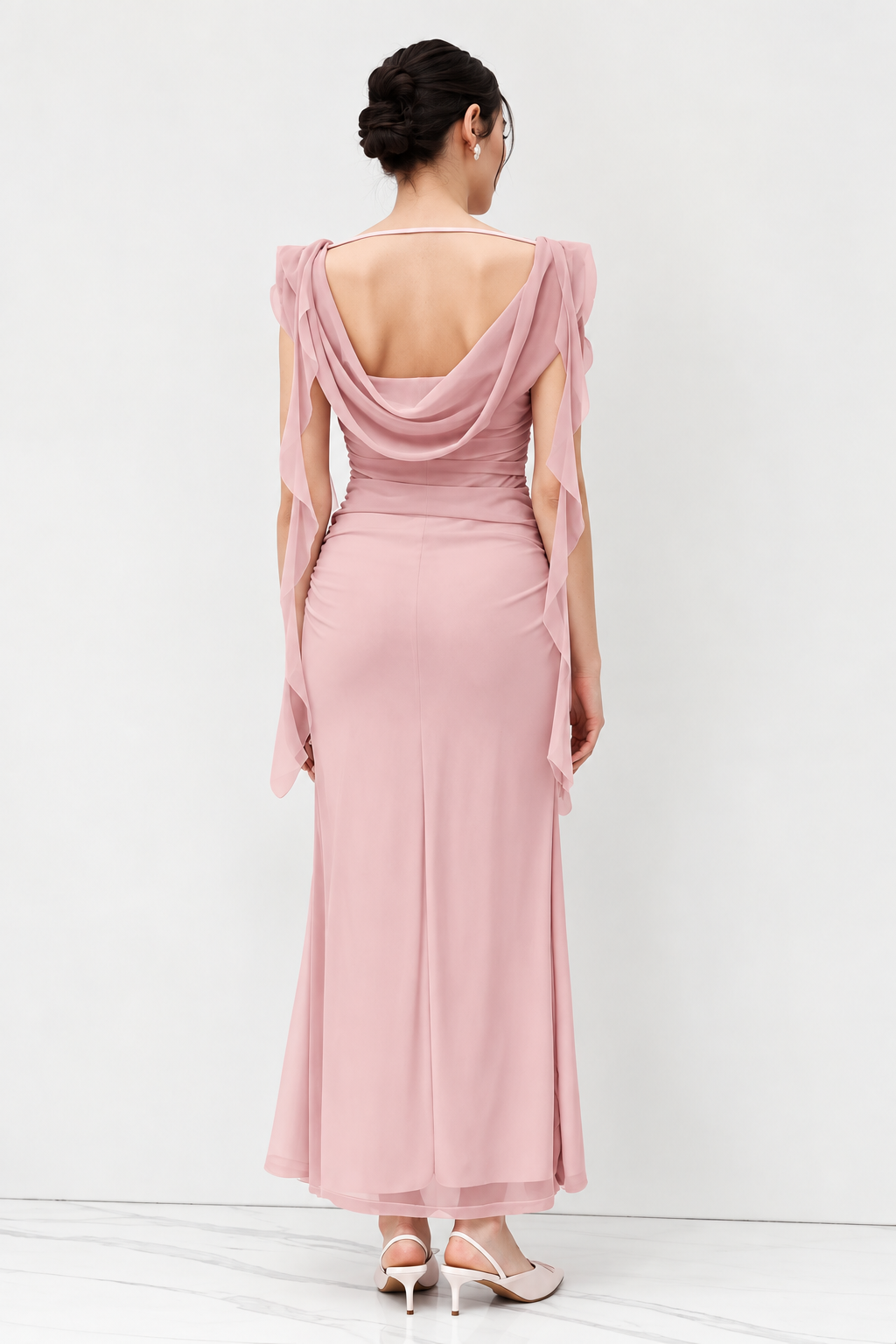 Ruffle Mermaid Maxi Dress