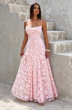 Floral Lace Maxi Dress