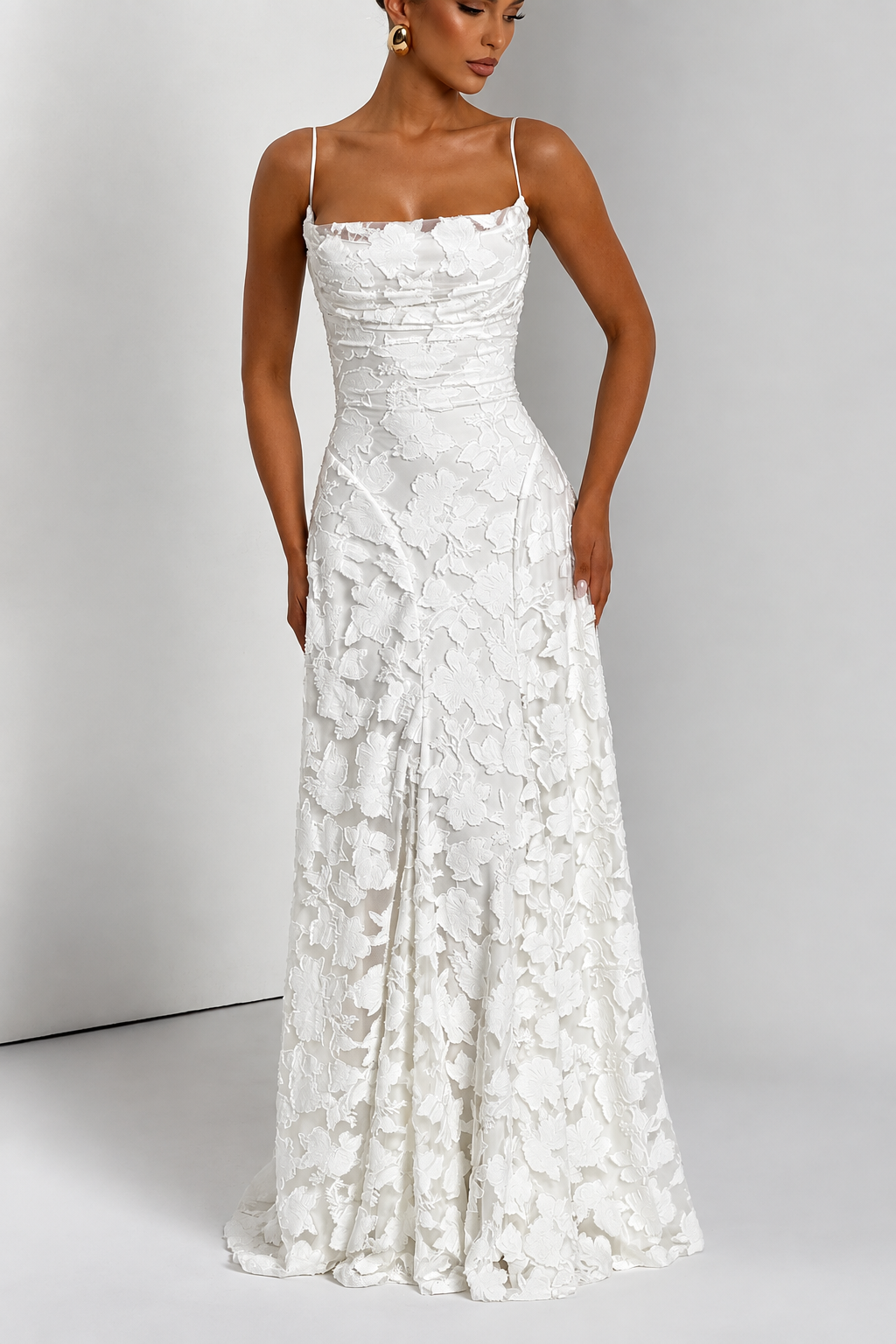 Floral Lace Maxi Dress