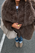 Faux Fur Oversized Coat