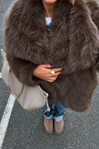Faux Fur Oversized Coat