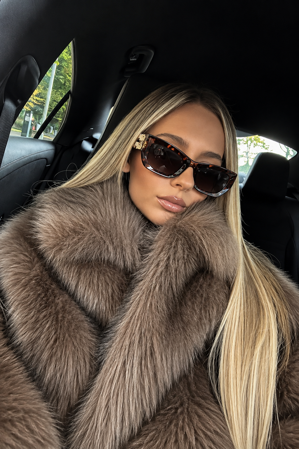 Faux Fur Oversized Coat