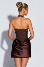 Sequin Halter Mini Dress