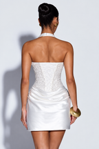 Sequin Halter Mini Dress