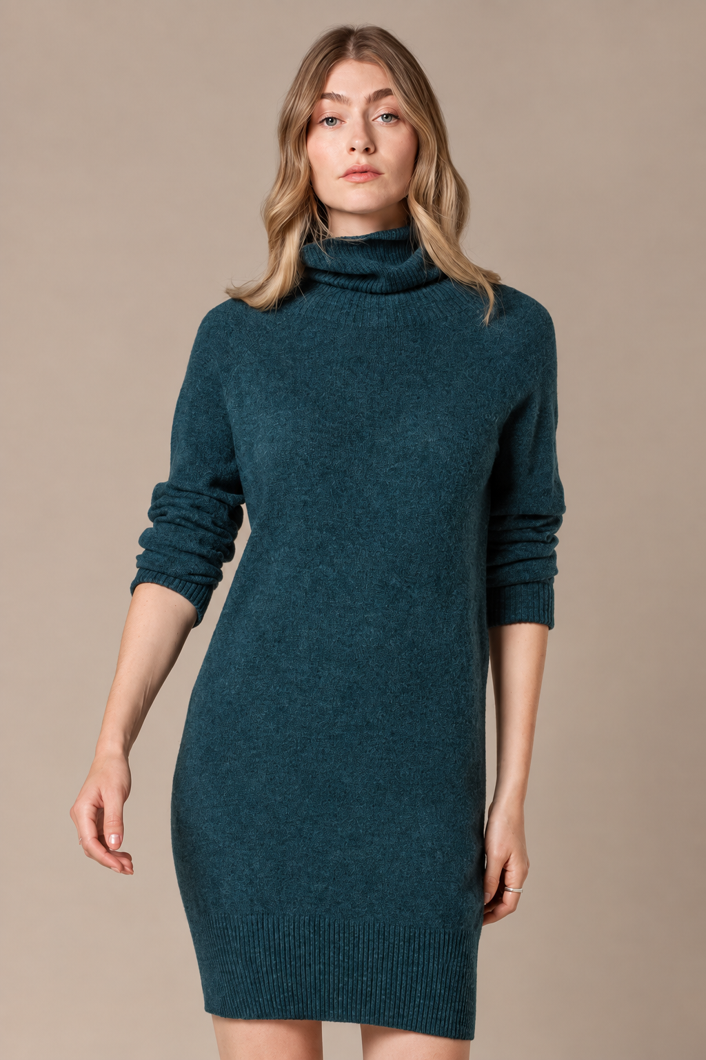 Elara Turtleneck Knit Dress