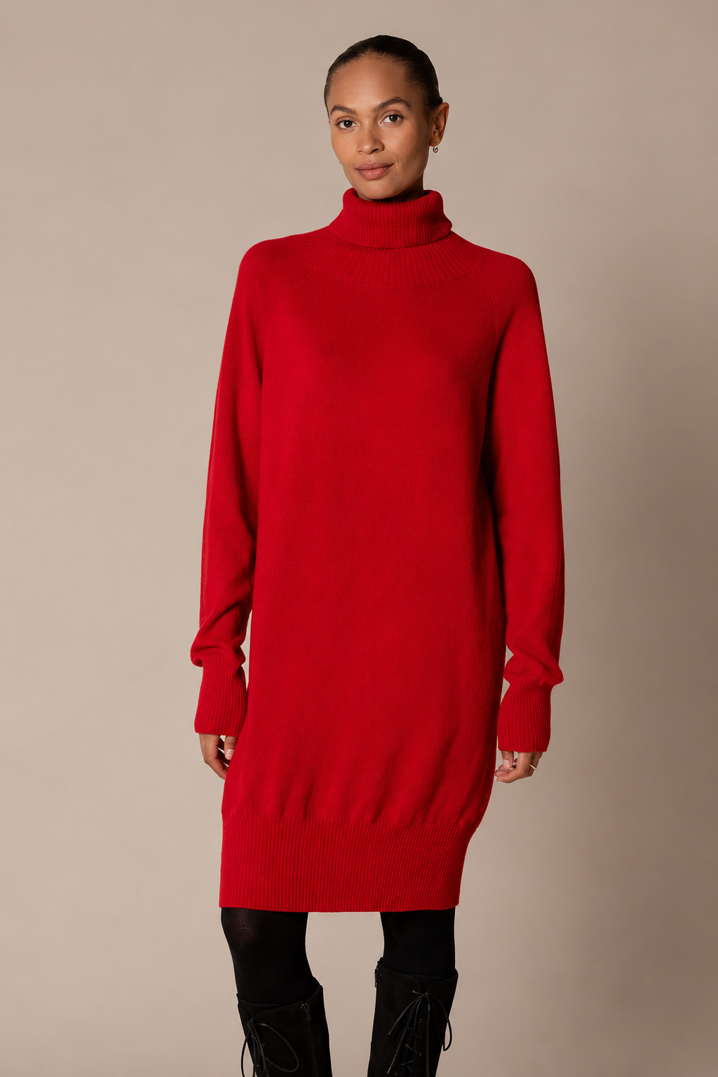 Elara Turtleneck Knit Dress