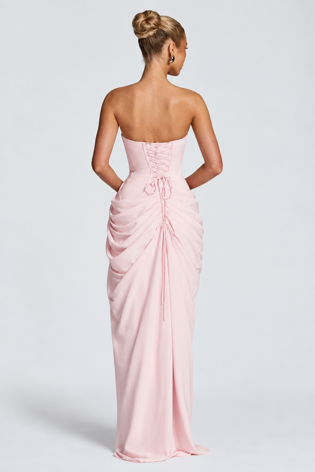 Serena Draped Corset Maxi Dress