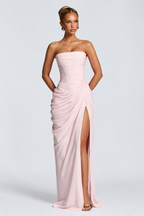Serena Draped Corset Maxi Dress
