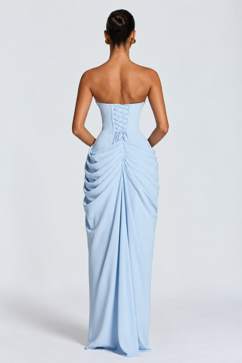 Serena Draped Corset Maxi Dress