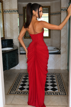 Serena Draped Corset Maxi Dress