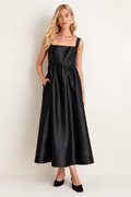 Square Neck Midi Dress