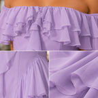 Romantic Off-Shoulder Ruffle Maxi Dress
