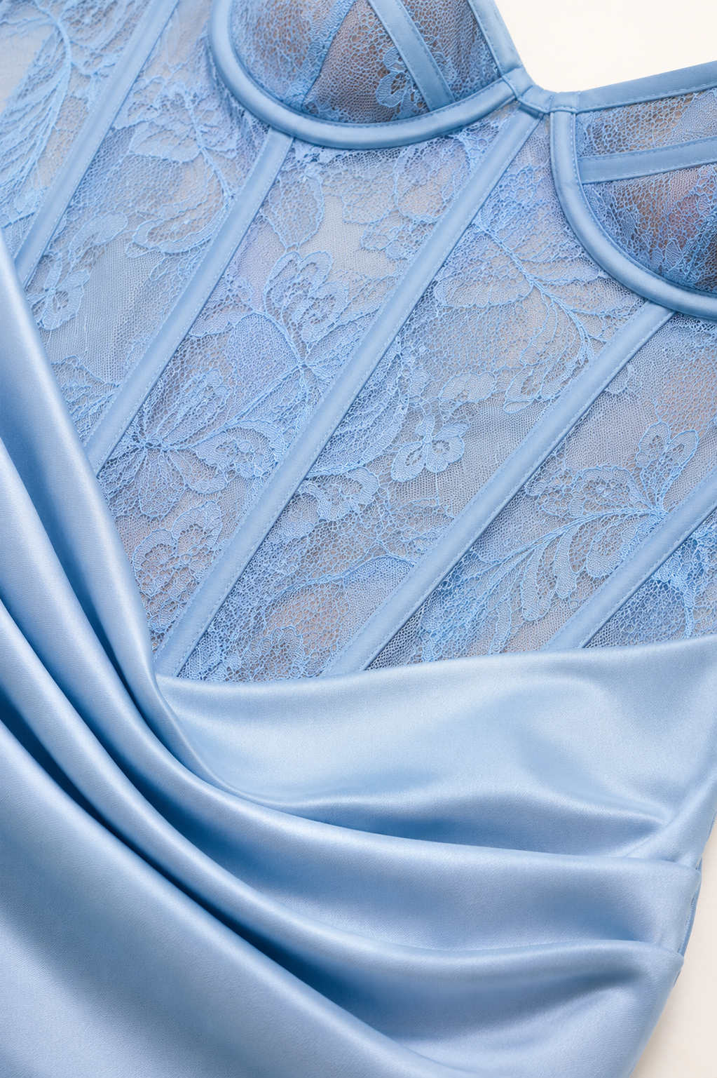 Strapless Lace Corset Maxi Dress