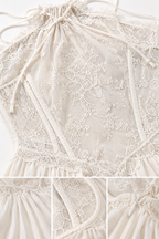 Lace Halter Maxi Dress