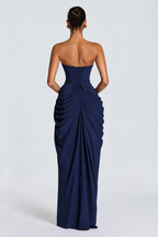 Serena Draped Corset Maxi Dress