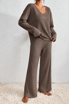 Ribbed Knit Lounge Set