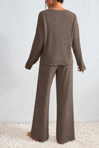 Ribbed Knit Lounge Set