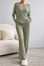 Ribbed Knit Lounge Set