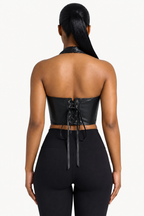Halter Corset Crop Top