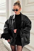 Mila Oversized Leather Jacket