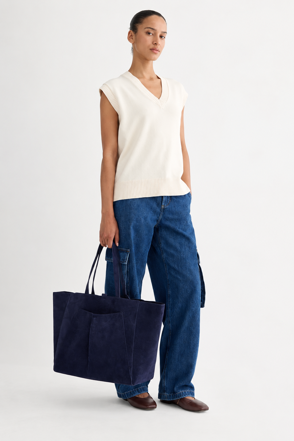 Minimalist Oversized Shoulder Tote Bag