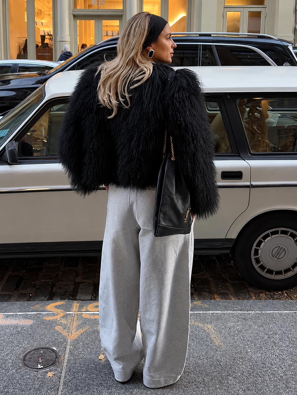 Fuzzy Oversized Faux Fur Jacket