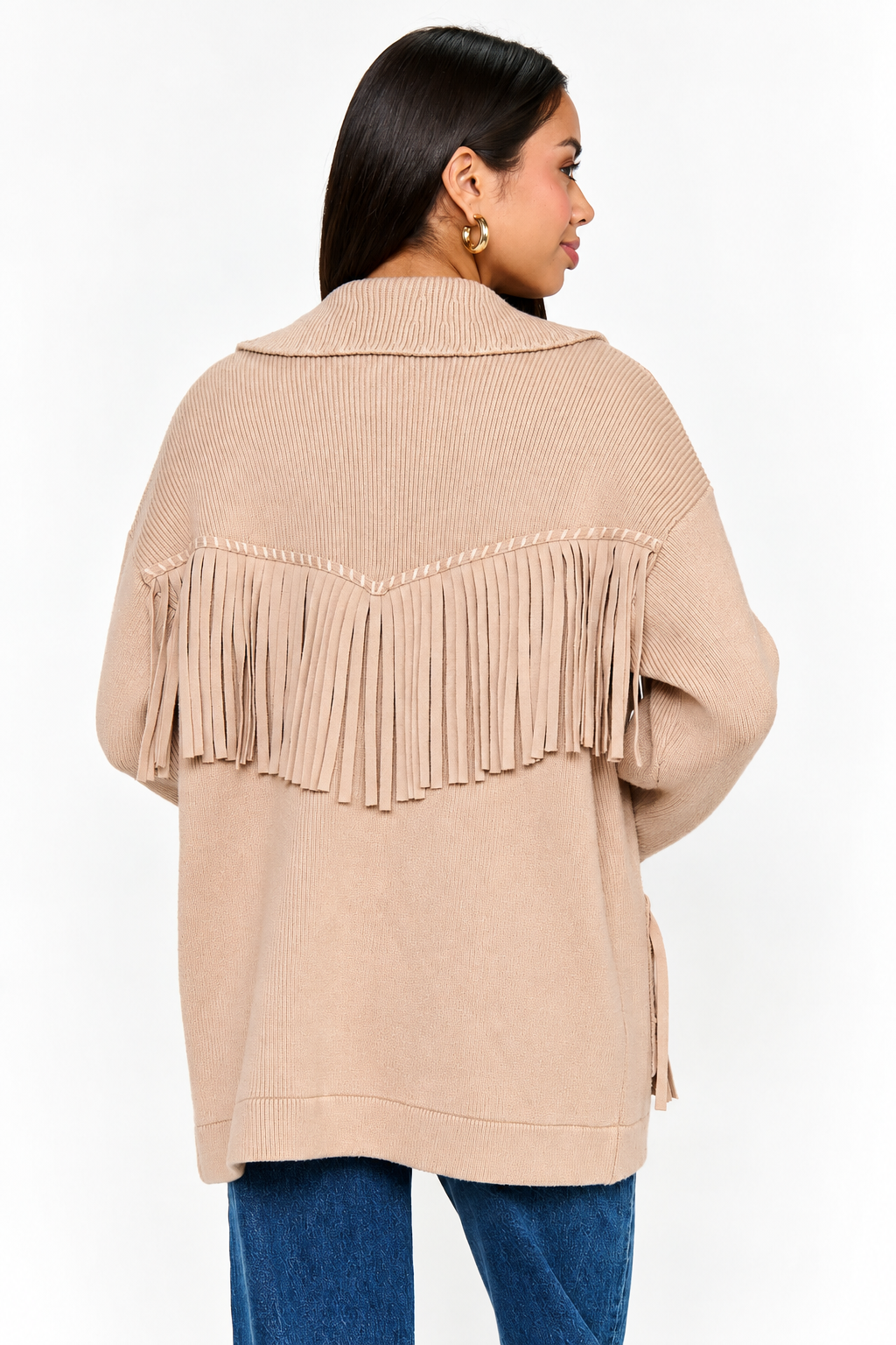 Fringe Knit Jacket
