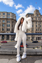 Oversized Faux Fur Hooded Jacket