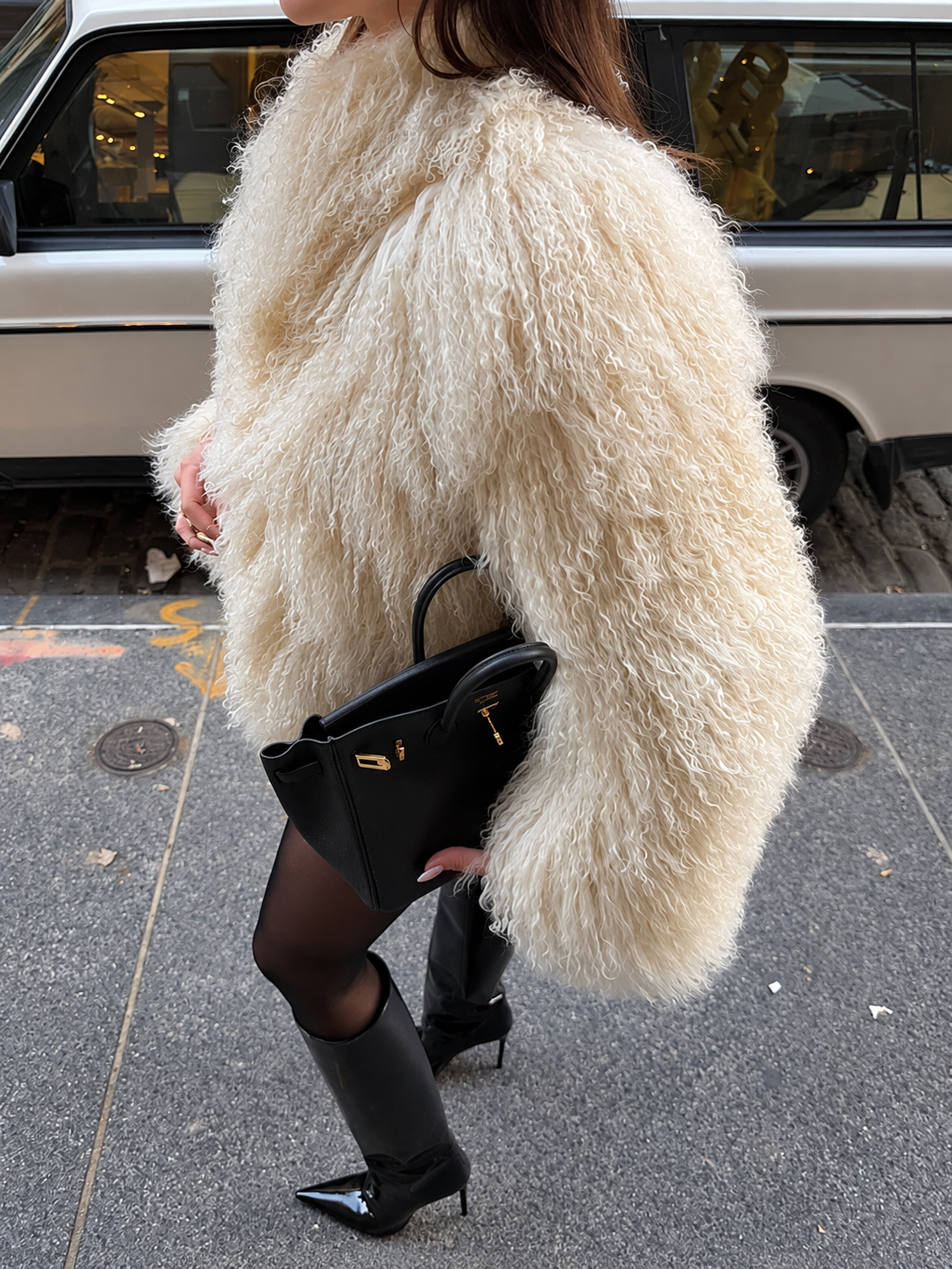 Fuzzy Oversized Faux Fur Jacket