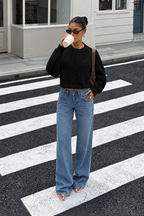 Open-Back Knit Sweater