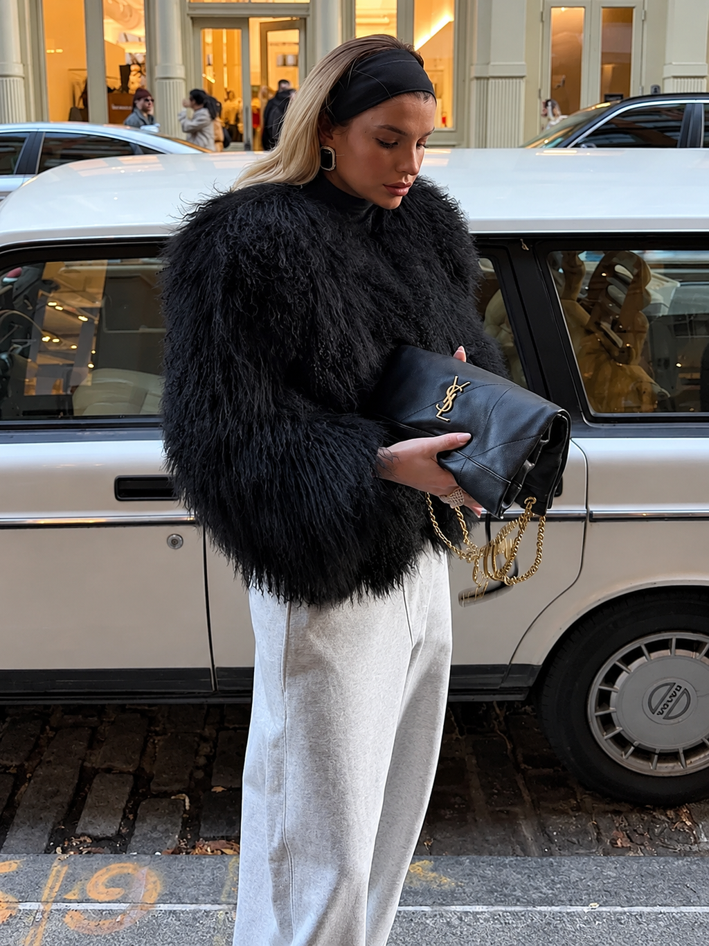 Fuzzy Oversized Faux Fur Jacket