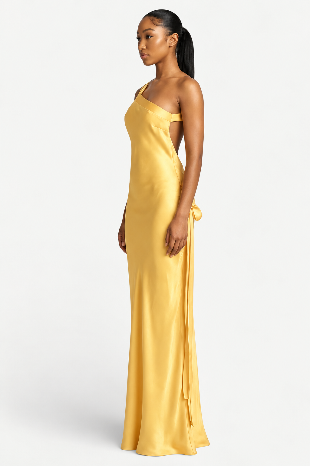Golden Hour Asymmetric Maxi Dress