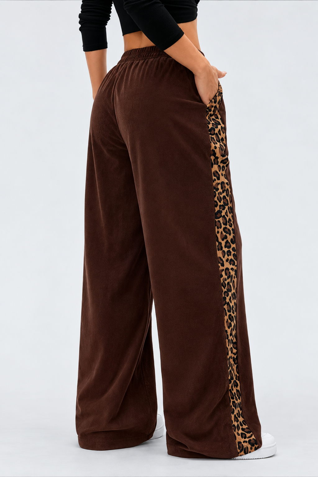 Leopard Wide-Leg Lounge Pants