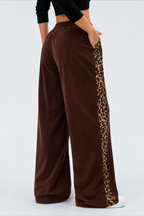 Leopard Wide-Leg Lounge Pants