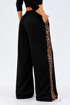 Leopard Wide-Leg Lounge Pants