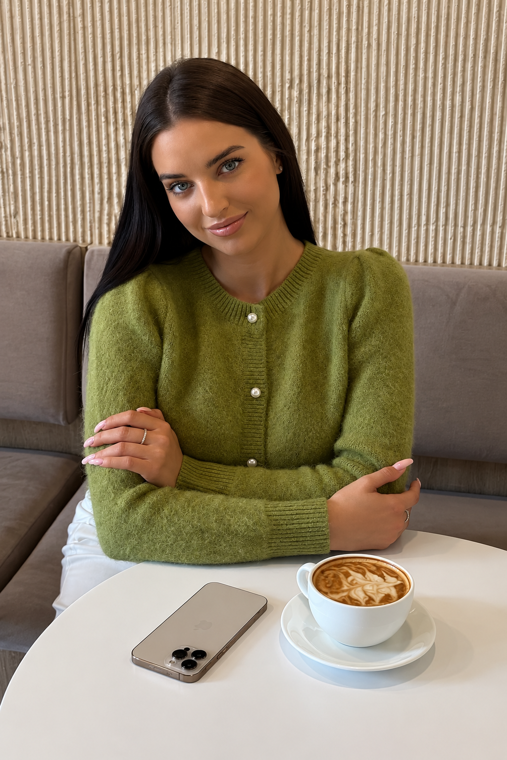 Soft Knit Button-Up Cardigan