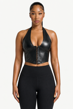 Halter Corset Crop Top