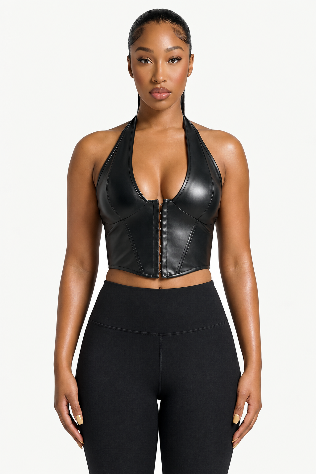 Halter Corset Crop Top