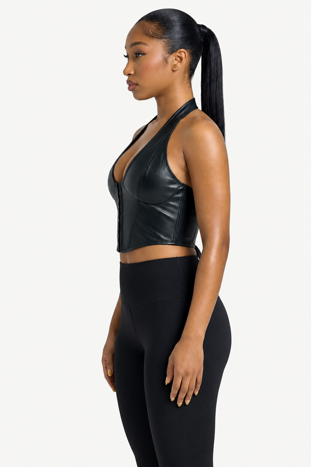 Halter Corset Crop Top