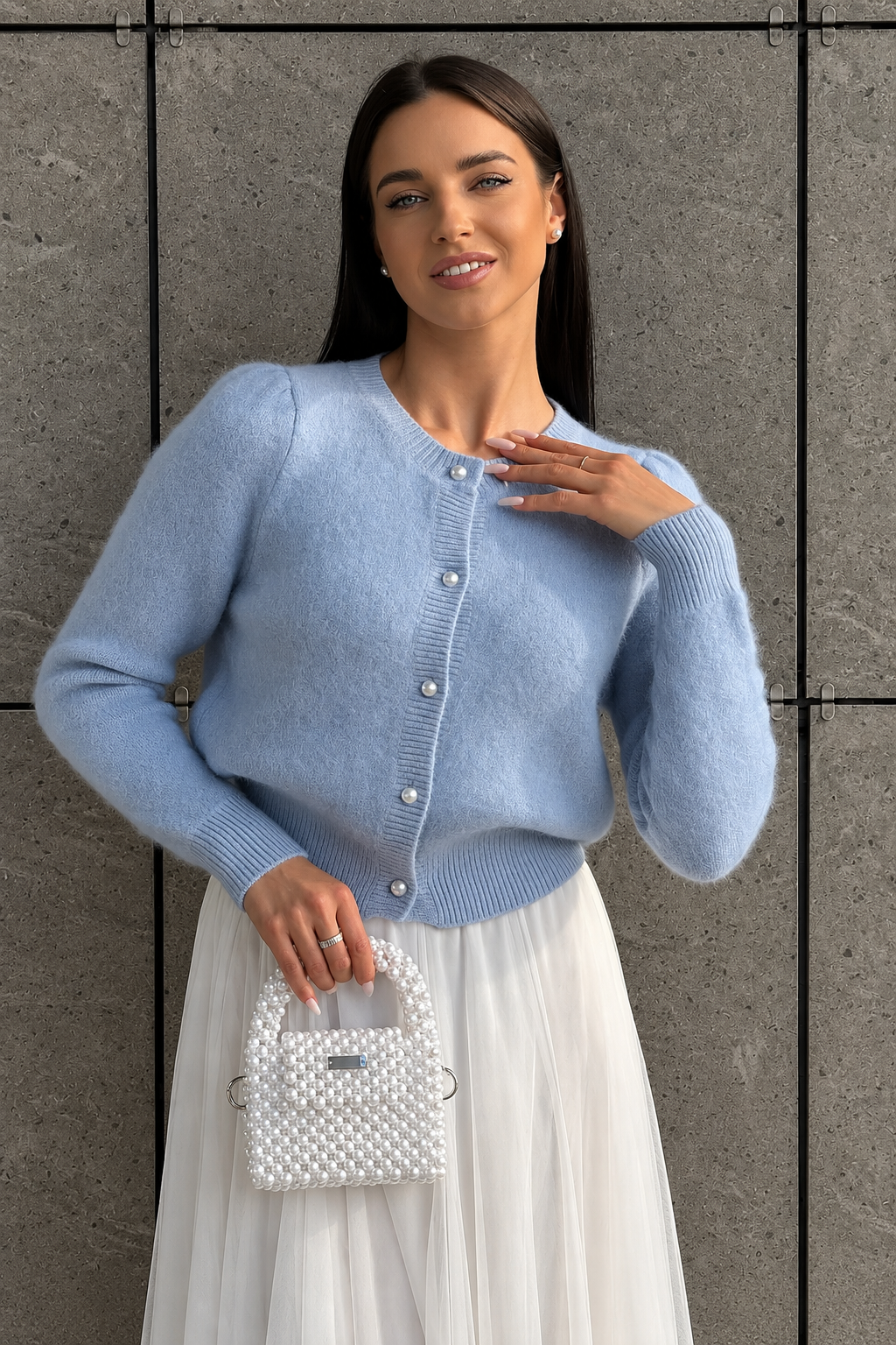 Soft Knit Button-Up Cardigan