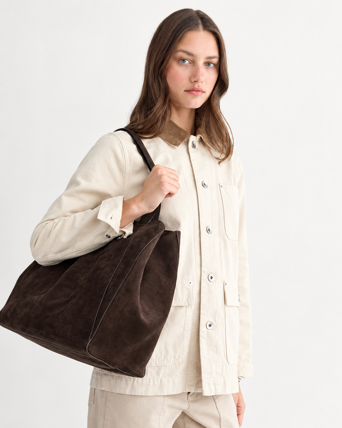 Minimalist Oversized Shoulder Tote Bag