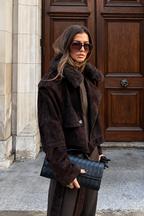 Faux Fur Collar Jacket